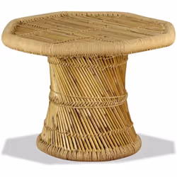 vidaXL Table basse bambou octogonale 60 x 60 x 45 cm - TU