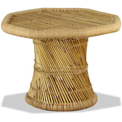 vidaXL Table basse bambou octogonale 60 x 60 x 45 cm - TU