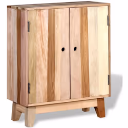Ce meuble d'appoint en bois de style antique, avec 2 portes et 2 étagères, vous offre un espace de rangement et vous aide à m ...