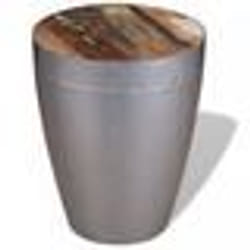 vidaXL Tabouret aviateur Bois de récupération massif - TU