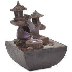 Fontaine d'intérieur avec lampe led Polyrésine Vidaxl