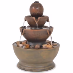 vidaXL Fontaine d'intérieur avec pompe Polyrésine - TU