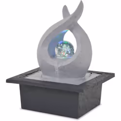 Cette fontaine d'intérieur avec LED est un excellent choix pour créer une ambiance tranquille dans votre espace de vie. La fo ...