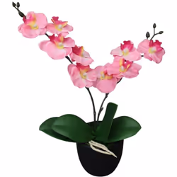 Ajoutez de la verdure à votre intérieur avec cette orchidée artificielle réaliste. L'orchidée fait 30 cm de haut et sera un e ...