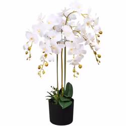 Description générale Ajoutez de la verdure à votre intérieur avec cette orchidée artificielle réaliste. Mesurant 75 cm de hau ...