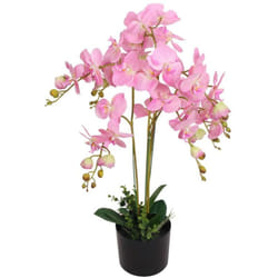 Plante artificielle avec pot Orchidée 75 cm Rose Vidaxl