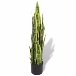 vidaXL Plante artificielle avec pot Sansevière 90 cm Vert - TU