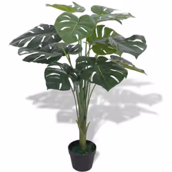 Ajoutez de la verdure à votre intérieur avec cette plante artificielle réaliste monstera. La plante monstera fait 70 cm de ha ...