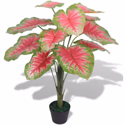 Ajoutez de la verdure à votre intérieur avec cette plante artificielle réaliste caladium. La plante caladium fait 85 cm de ha ...