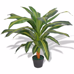 Ajoutez de la verdure à votre intérieur avec cette plante artificielle réaliste dracaena. La plante dracaena fait 90 cm de ha ...