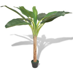 Bananier artificiel avec pot 150 cm Vert Vidaxl