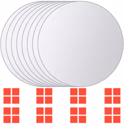 Description générale Cet ensemble de carreaux de miroir sans cadre peut être arrangé dans une variété de modèles selon vos pr ...