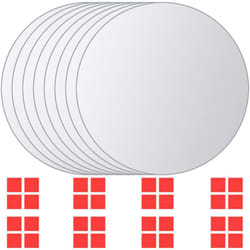 Vidaxl - Carreau de miroir 8 pcs Rond Verre