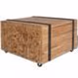 vidaXL Table d'appoint en teck 60 x 60 x 38 cm - TU