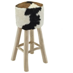 VIDAXL Tabouret de bar - Cuir de chèvre