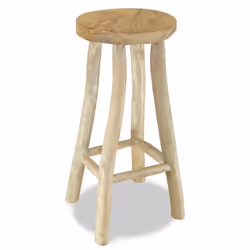 vidaXL Chaise de bar Bois de teck solide - TU