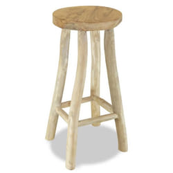 vidaXL Chaise de bar Bois de teck solide - TU
