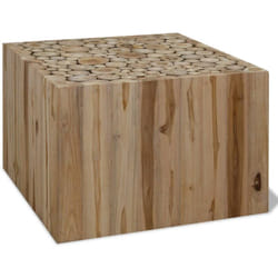 Vidaxl - Table basse Teck authentique 50x50x35 cm