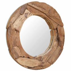 VidaXL Miroir Décoratif Teck