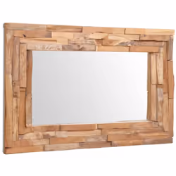 Notre miroir en teck est plus qu'un objet pratique quotidien ; c'est aussi une décoration attrayante pour votre maison. Le ca ...