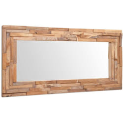 Vidaxl - Miroir décoratif Teck 120x60 cm Rectangulaire