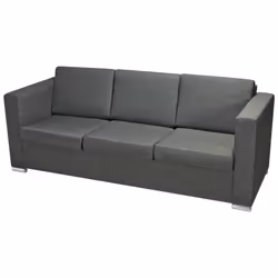VidaXL 274214 canapé 3 siège(s) Gris - Vue supplémentaire 8