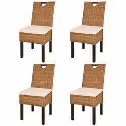 Cet ensemble de chaises de salle à manger en rotin Kubu sera un excellent ajout au décor de votre salle à manger ou salon. Le ...