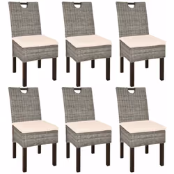 Cet ensemble de chaises de salle à manger en rotin Kubu sera un excellent ajout au décor de votre salle à manger ou salon. Le ...