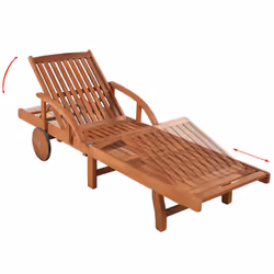 VidaXL 274662 chaise d'extérieur Linge Bois d'acacia - Vue supplémentaire 5