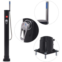 Douche solaire 8 l pvc Acier Vidaxl