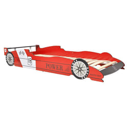 VidaXL 244464 Lit pour enfant Rouge Panneaux MDF, Bois