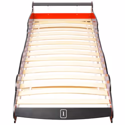 VidaXL 244464 Lit pour enfant Rouge Panneaux MDF, Bois - Vue supplémentaire 4