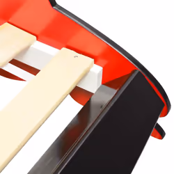 VidaXL 244464 Lit pour enfant Rouge Panneaux MDF, Bois - Vue supplémentaire 5