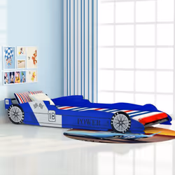 VidaXL 244465 Lit pour enfant Bleu Panneaux MDF, Bois