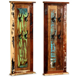 vidaXL Porte-manteau 2 pcs Bois de récupération massif 38x100 cm - TU