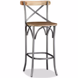 Ce tabouret de bar a un design unique et saisissant et ajoutera une touche de style industriel, non seulement aux restaurants ...