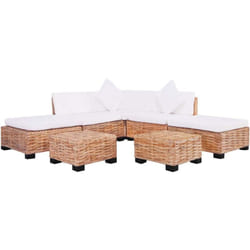 Vidaxl - Jeu de canapés 18 pcs Rotin naturel