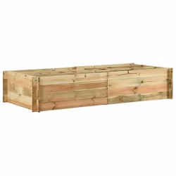 vidaXL Jardinière pour légumes Bois de pin imprégné 197x100x40 cm - TU
