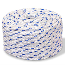 vidaXL Corde de bateau Polypropylène 12 mm 50 m Blanc - TU