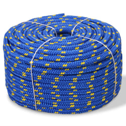 vidaXL Corde de bateau Polypropylène 8 mm 100 m Bleu - TU