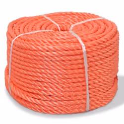 vidaXL Corde torsadée Polypropylène 12 mm 100 m Orange - TU