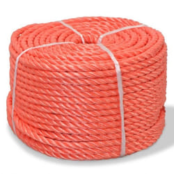 vidaXL Corde torsadée Polypropylène 12 mm 100 m Orange - TU