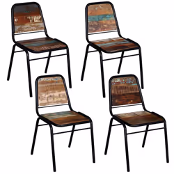 VidaXL 274706, Acier, Bois, 110 kg, 440 mm, 590 mm, 840 mm, 44 cm