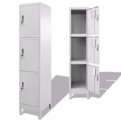 vidaXL Armoire à casier avec 3 compartiments 38x45x180 cm