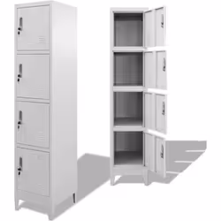vidaXL Armoire à casier avec 4 compartiments 38x45x180 cm - TU