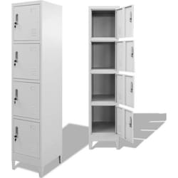 vidaXL Armoire à casier avec 4 compartiments 38x45x180 cm - TU