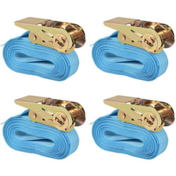 Vidaxl - Sangle d'arrimage 4 pcs 0,8 tonne 6 m x 25 mm Bleu