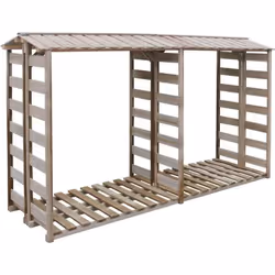 vidaXL Abri de stockage du bois de chauffage 300x90x176cm Pin imprégné