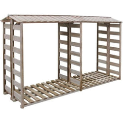 vidaXL Abri de stockage du bois de chauffage 300x90x176cm Pin imprégné