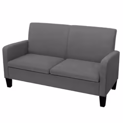 VidaXL 244709, Gris, 2 siège(s), Polyester, 1350 mm, 650 mm, 760 mm